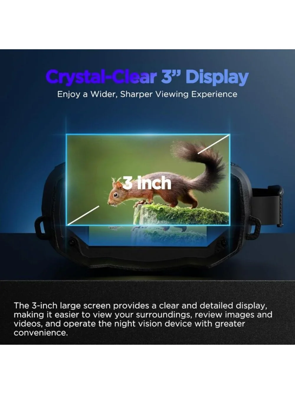 4K Night Vision Goggles - Tactical Binoculars with Camera, Infrared Hunting